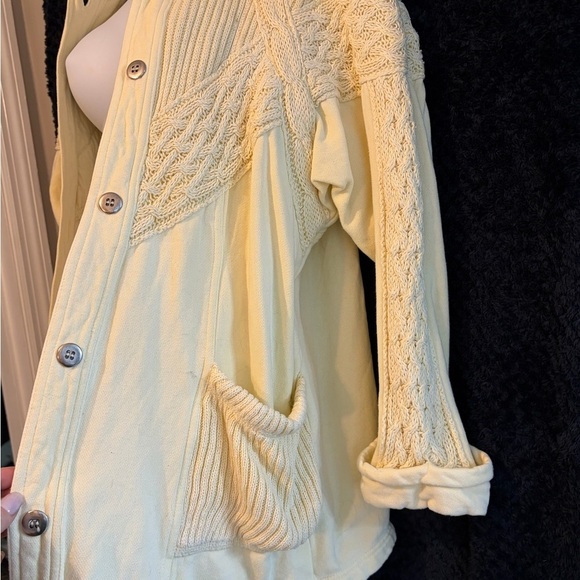Together Sweaters - Vintage Cream Knit Button-Up Cardigan